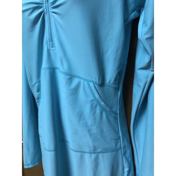 Besserbay sz M COVERUP Shirt Dress Hooded RASH GUARD zipper UPF 50+ Pockets Z22 - Picture 3 of 8